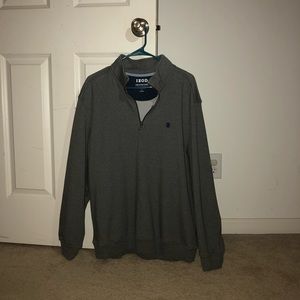 Izod grey quarter zip jacket